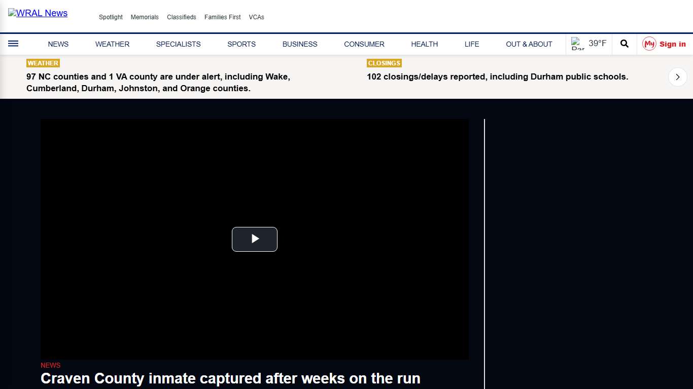 Craven County inmate captured after weeks on the run