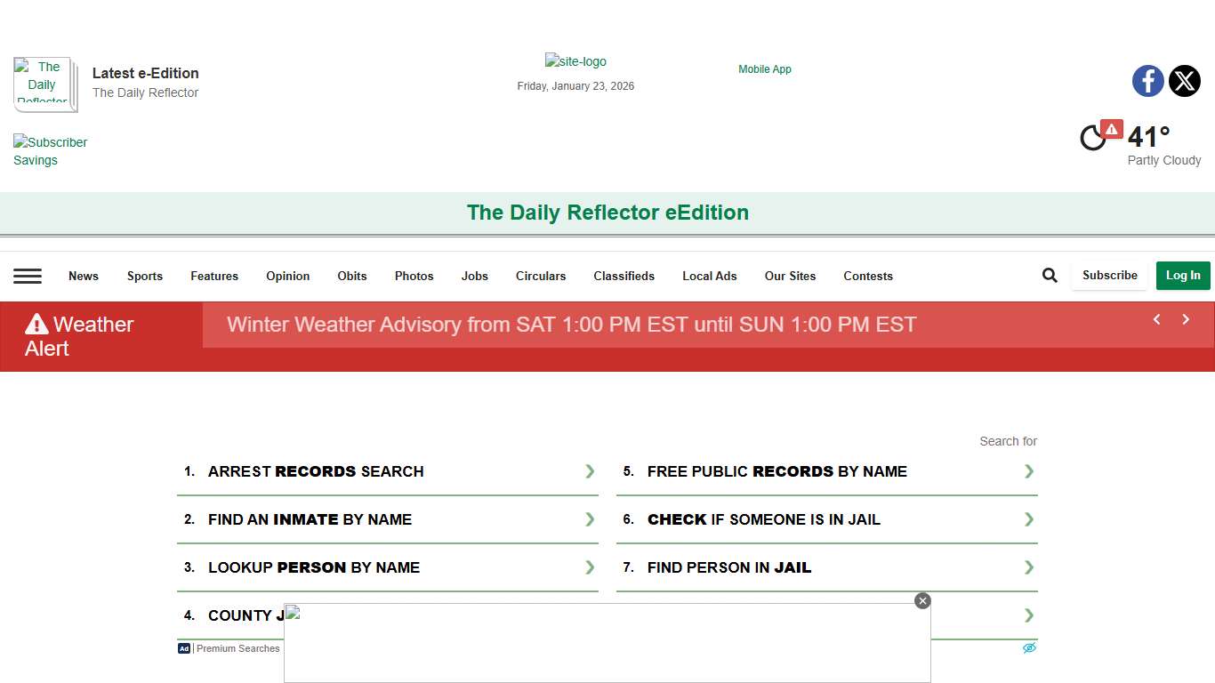 Jail Bookings reflector.com
